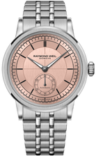 Raymond Weil Watch Millesime Automatic Small Seconds Salmon Dial Bracelet 2130-ST-80001