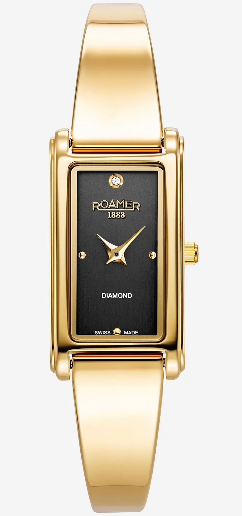 Roamer Watch Elegance Diamond Black 866845 48 55 20