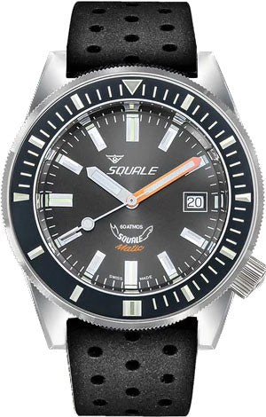 Squale Matic Grey Rubber Watch | HYPE Watches