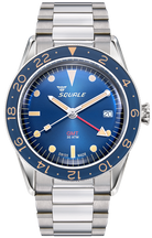 Squale Watch Sub-39 GMT Blue Vintage Bracelet SUB39GMTB.BR22