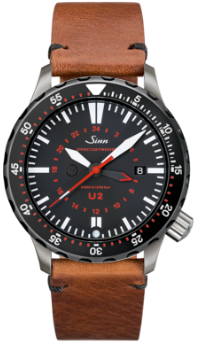 Sinn Watch U2 SDR - EZM 5 Vintage Cowhide Brown 1020.040 Vintage Cowhide Brown