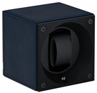 Swiss KubiK Watch Winder Single Dark Blue Leather SK01.CV006