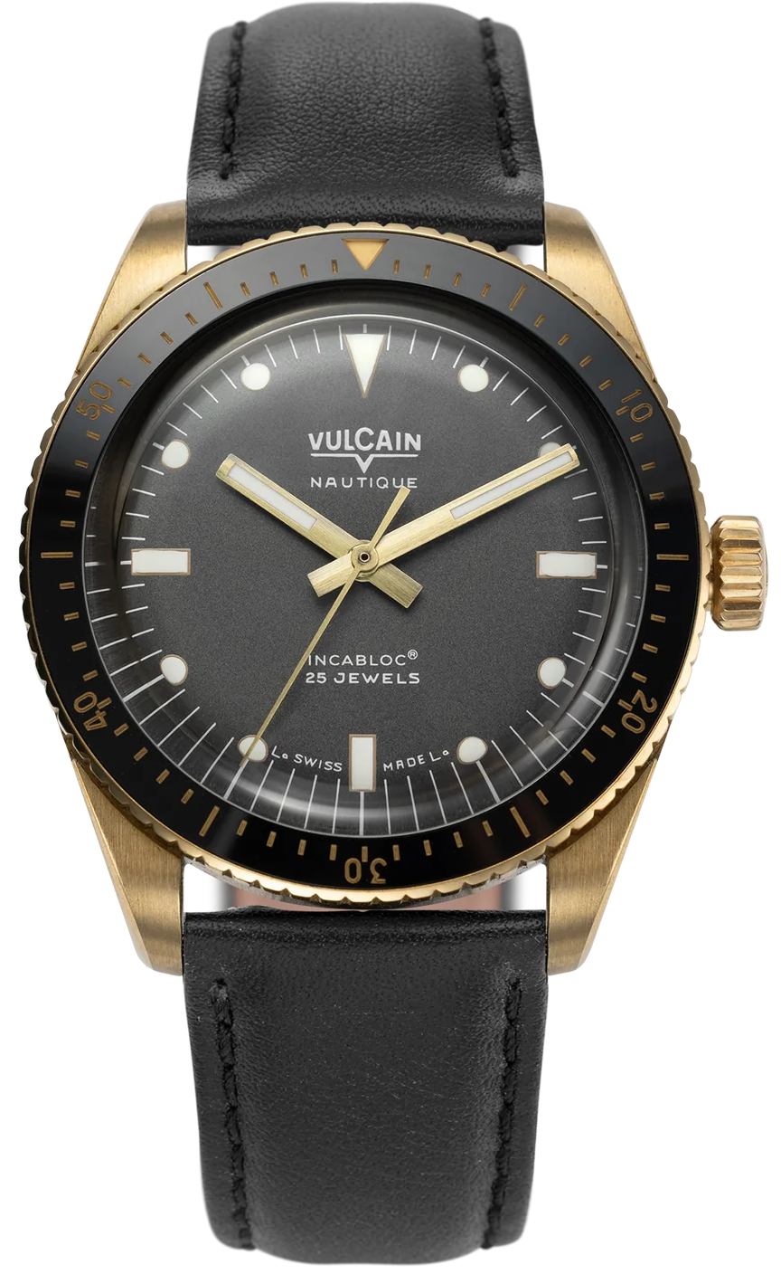 Vulcain Watch Skindiver Nautique Bronze Grey 662170A17.BAC201