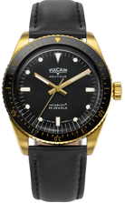 Vulcain Watch Skindiver Nautique Gold Black 661170A07.BAC201
