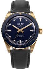 Vulcain Watch Skindiver Nautique Gold Blue 661170A67.BAC201