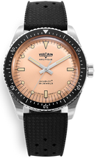 Vulcain Watch Skindiver Nautique Salmon Rubber Limited Edition 660170B87.BAR200