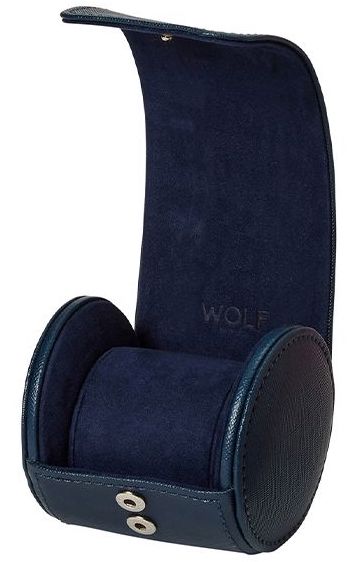 WOLF Watch Roll Black Tutti Frutti Blue 680128