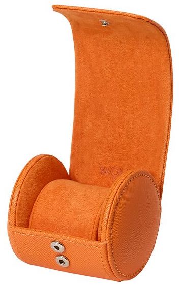 WOLF Watch Roll Black Tutti Frutti Orange 680139