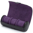 WOLF Watch Roll Heritage Black Purple 305628