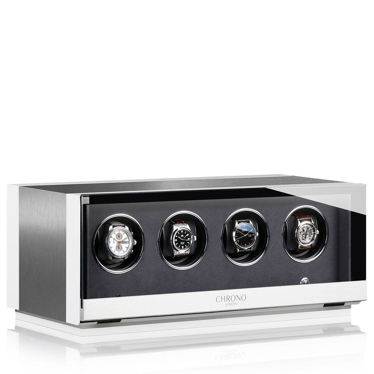 Chronovision Watch Winder Ambiance IV Alu White Silk 70050-151.30.12