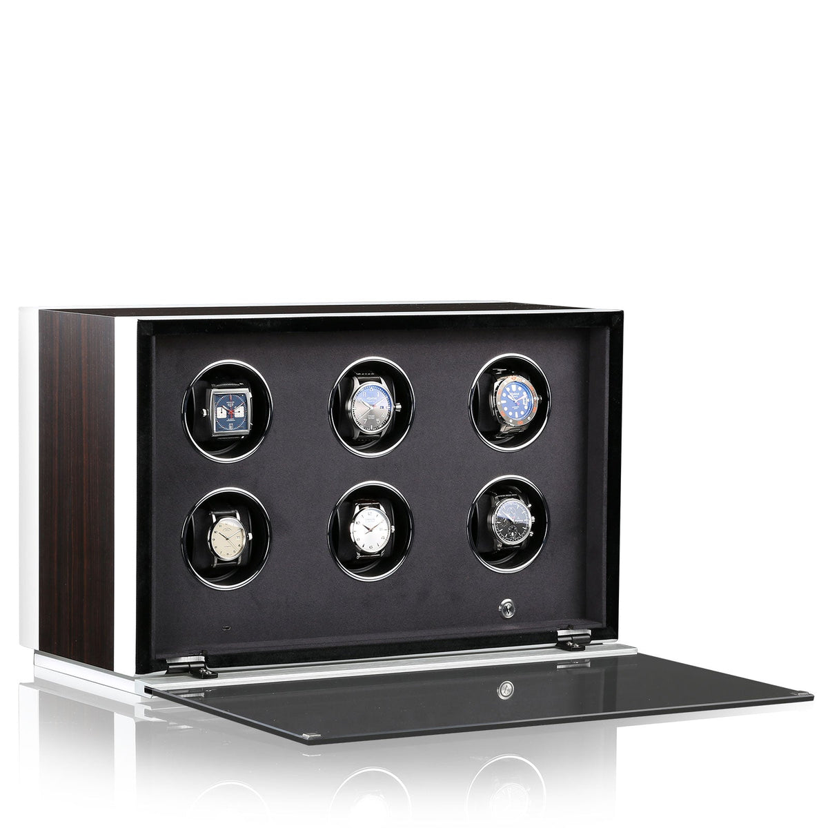 Chronovision Watch Winder Ambiance VI Ebony Silk White Silk 70050-152.18.12
