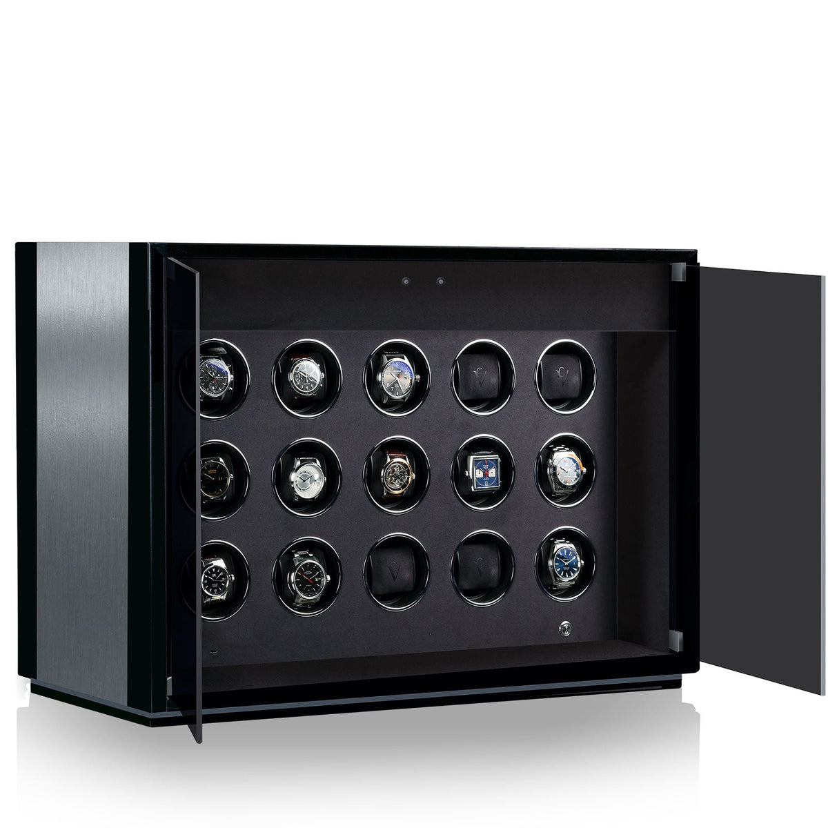 Chronovision Watch Winder Ambiance XV Alu Black Silk 70050-155.30.10