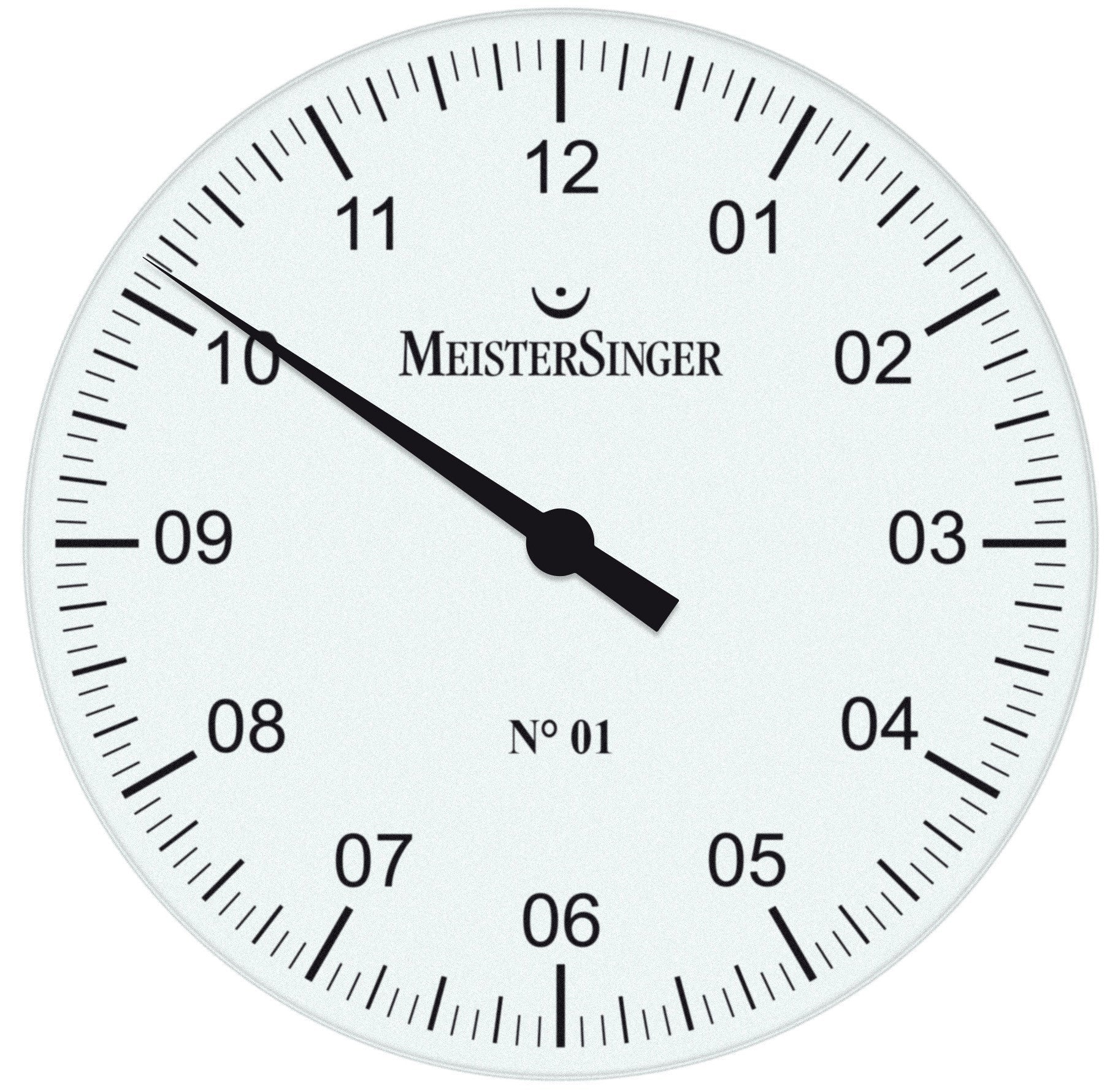 MeisterSinger Wall Clock 35cm White WU01