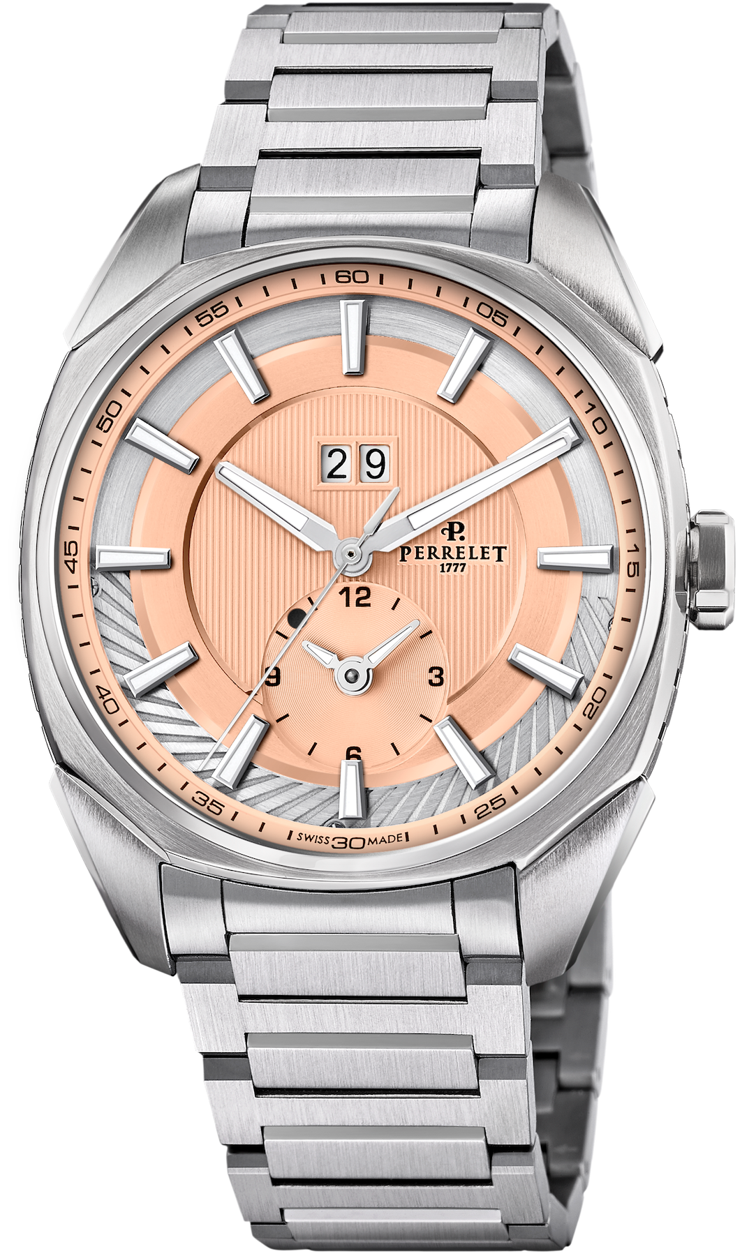 Perrelet LAB Peripheral Salmon Bracelet Watch A1101/E