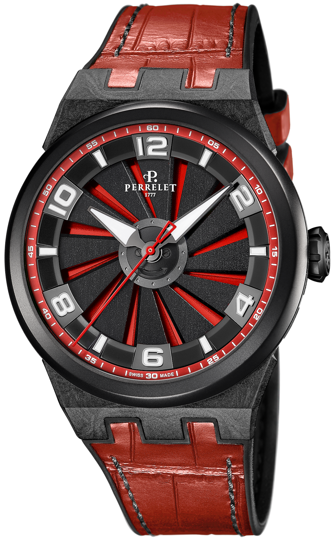Perrelet Watch Turbine Carbon Red A4065/6