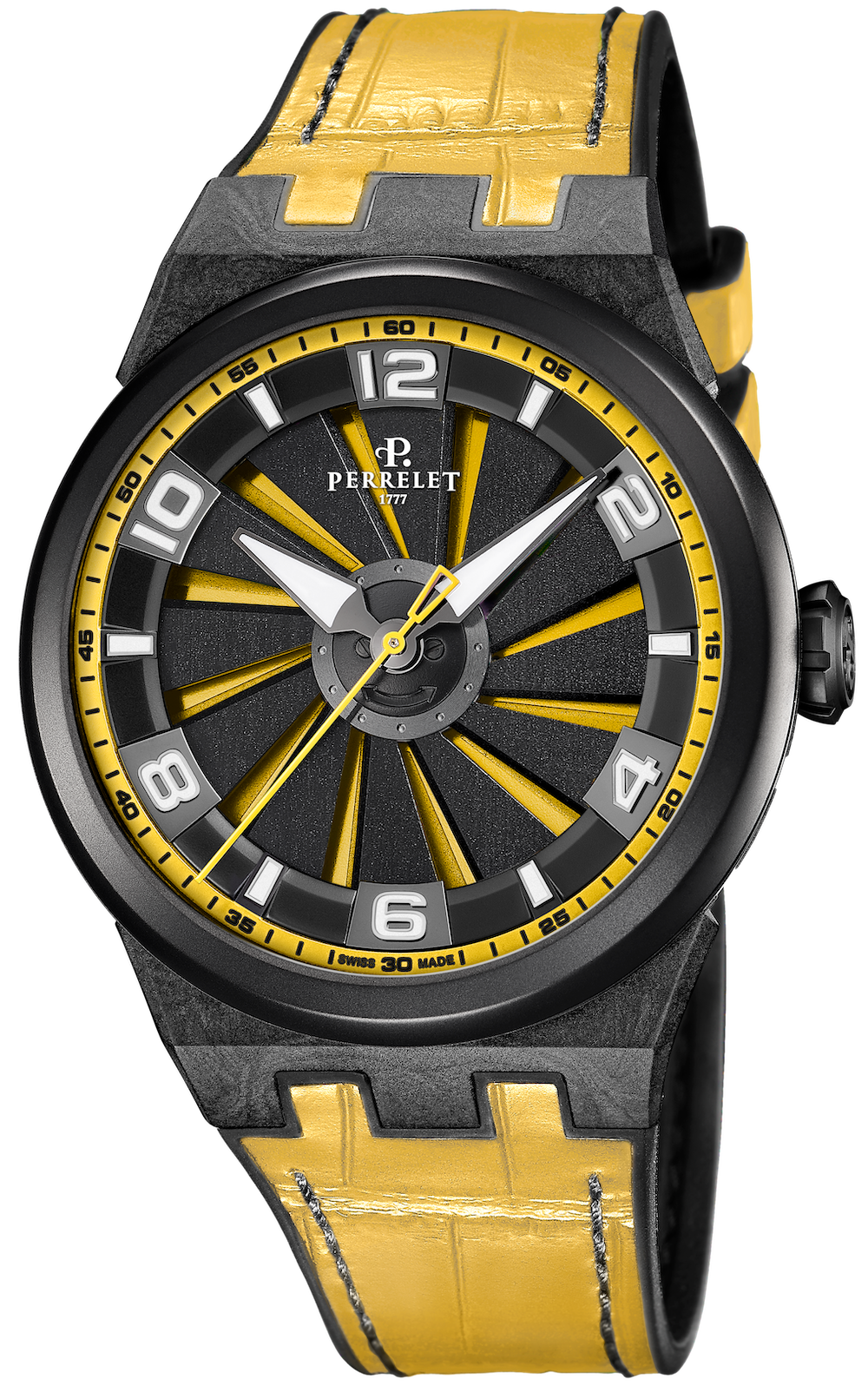 Perrelet Watch Turbine Carbon Yellow A4065/7