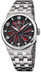 Perrelet Watch Turbine Titanium 41 Red Bracelet A4066/1