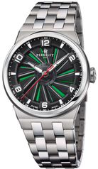 Perrelet Watch Turbine Titanium 41 Green Bracelet A4066/3