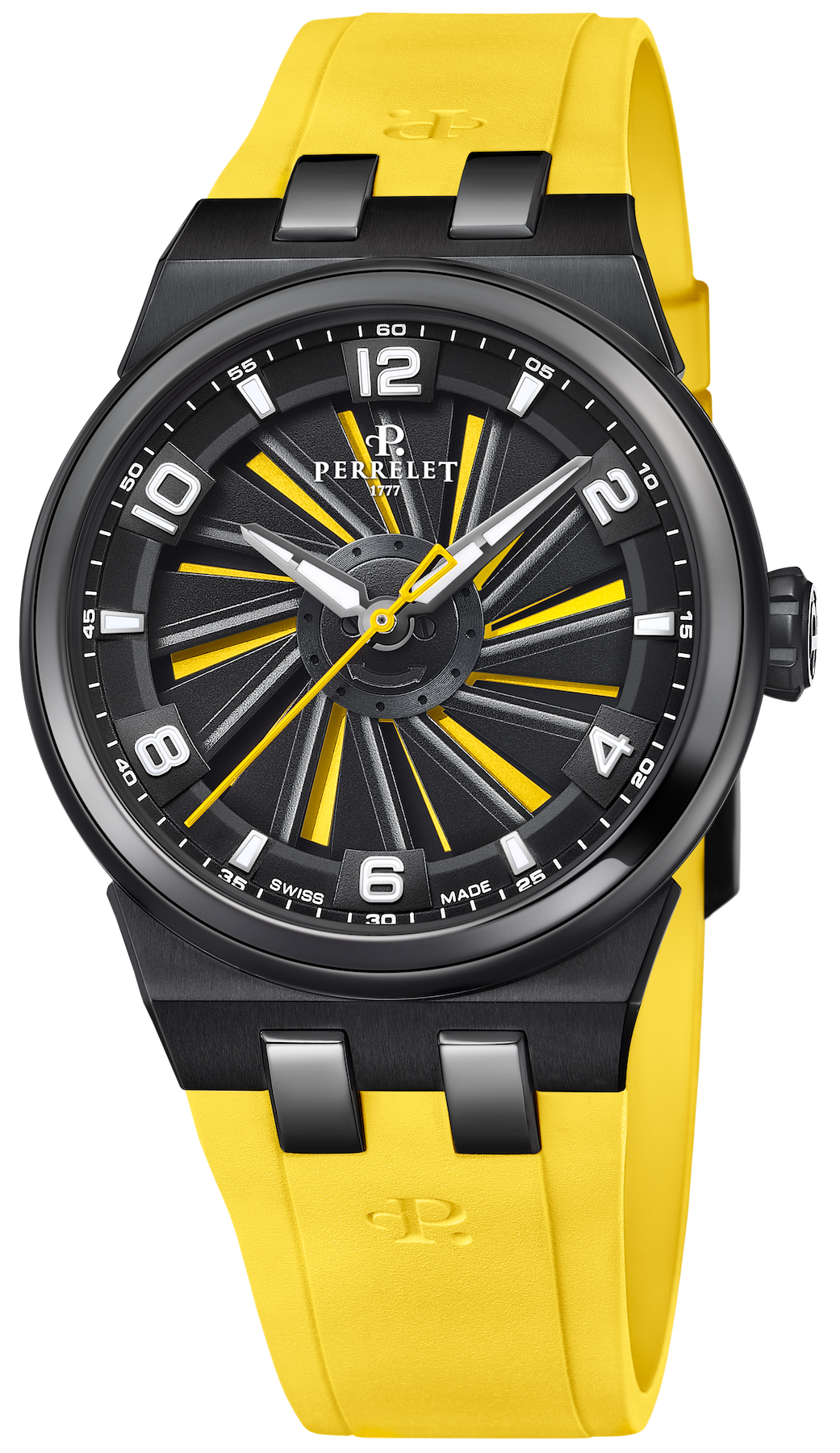 Perrelet Watch Turbine Titanium 41 Yellow A4067/1