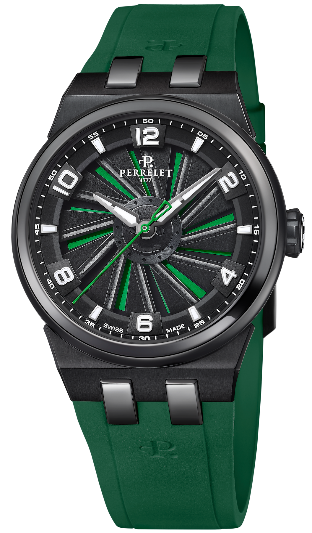 Perrelet Watch Turbine Titanium 41 Green A4067/5