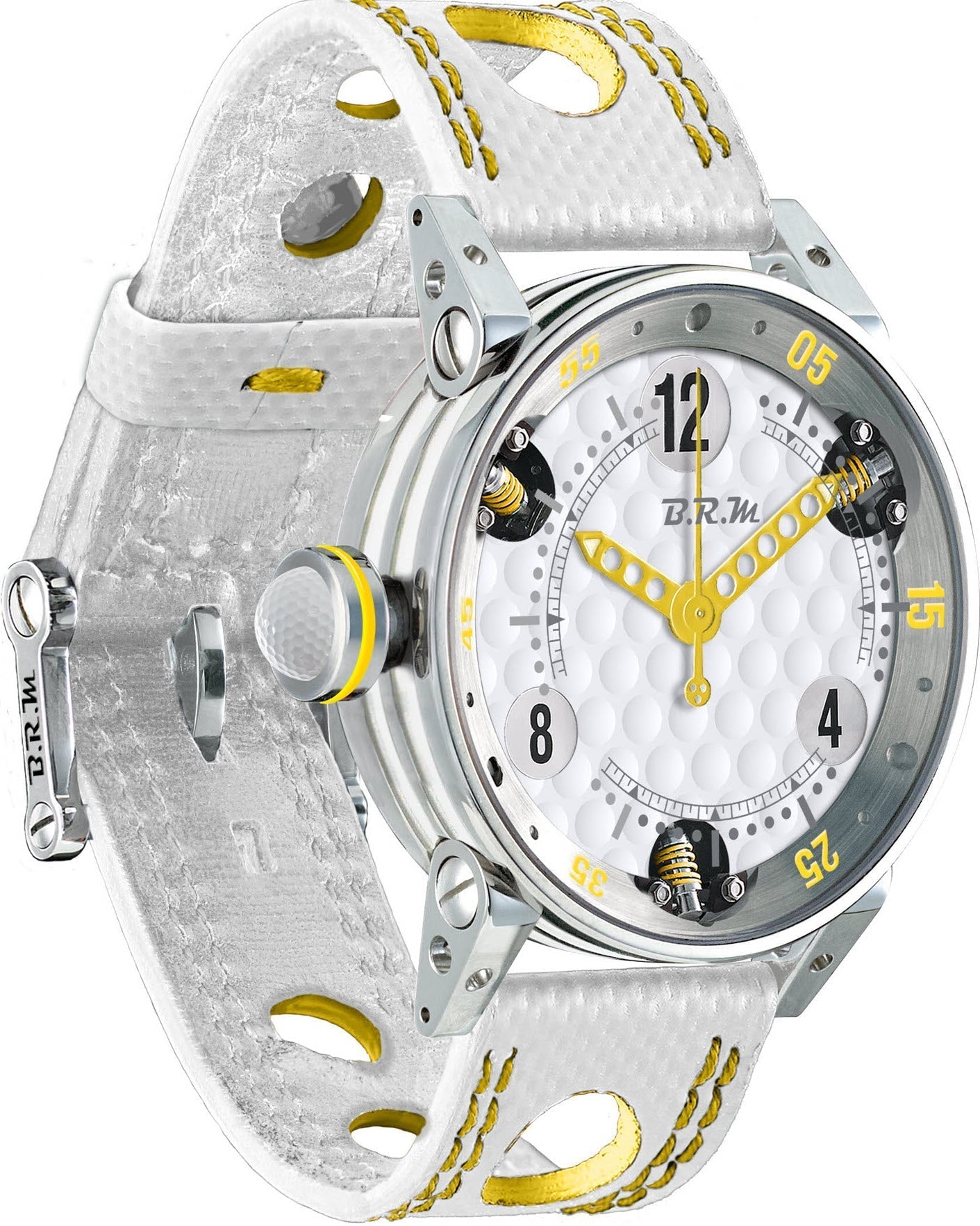 B.R.M Watch Golf Master Ladies Yellow Hands GF7-38-SA-AJ Image 1