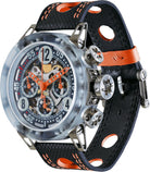 B.R.M. Watches MK-44 Orange Hands Watch MK-44-AO Image 1