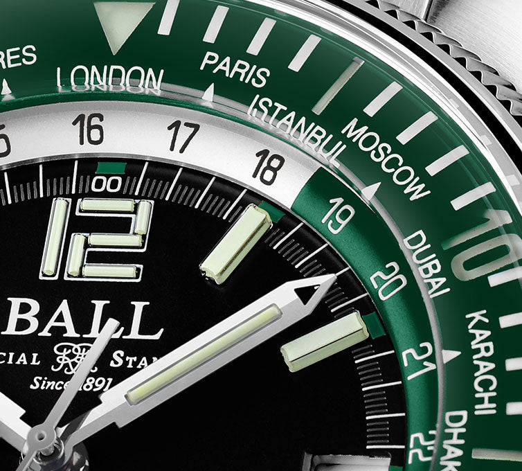 Ball Watch Company Engineer Master II Diver Worldtime Limited Edition Watch DG2232A-PC-GRBK Image 3