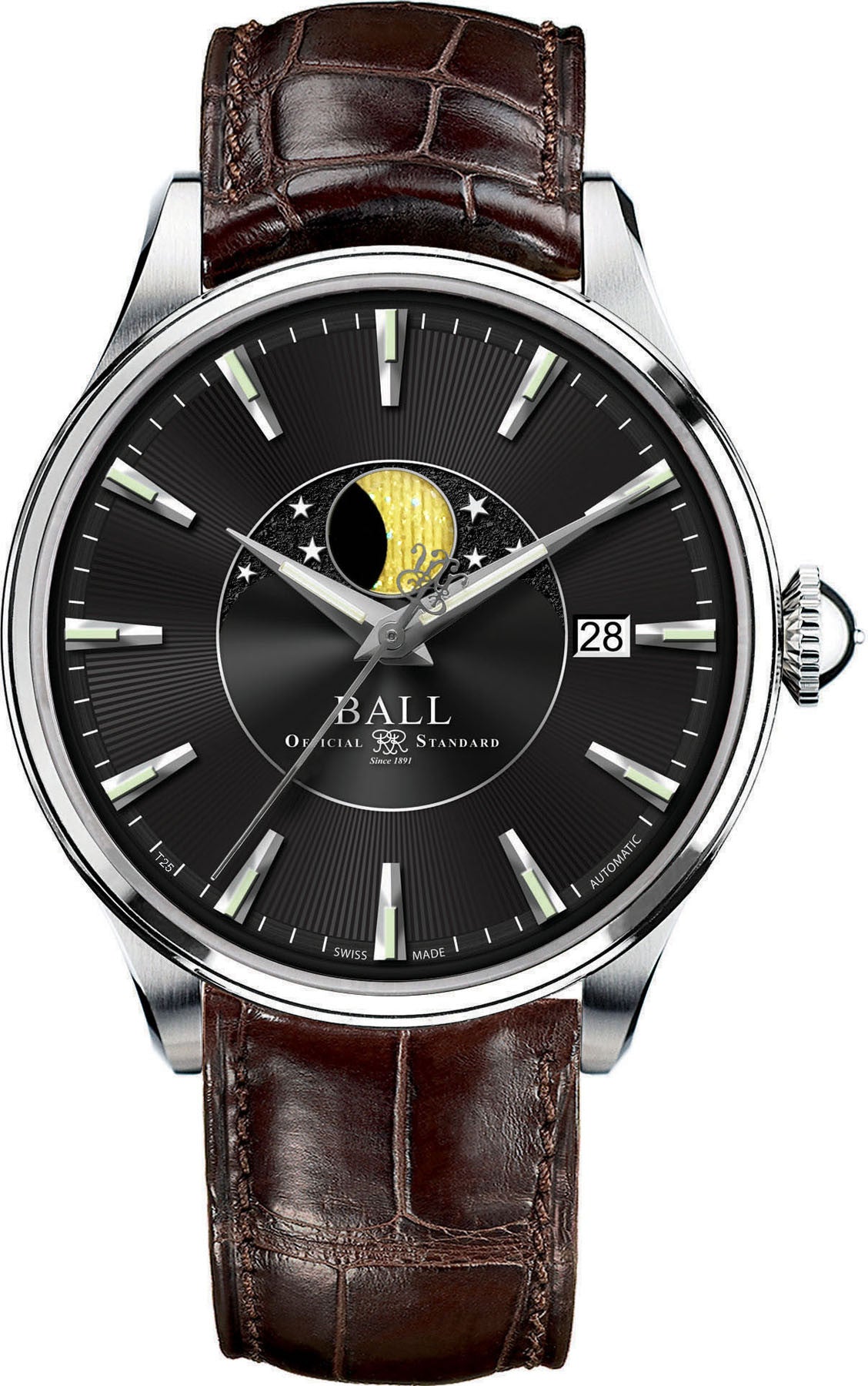 Ball Watch Company Trainmaster Moon Phase NM3082D-LLFJ-BK