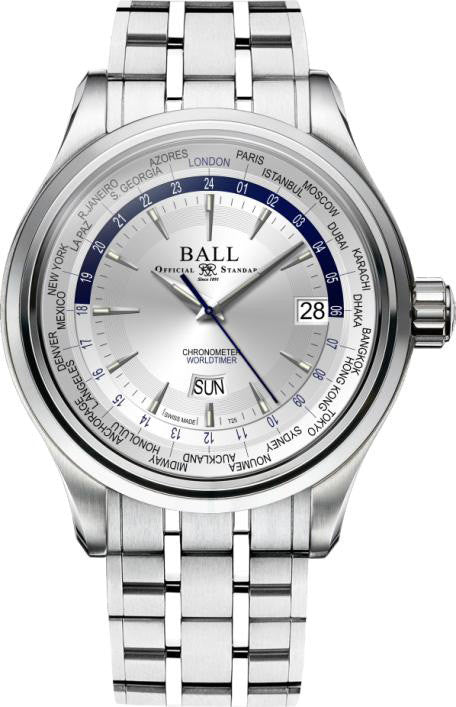 Ball Watch Company Trainmaster Worldtime GM2020D-S1CJ-SL
