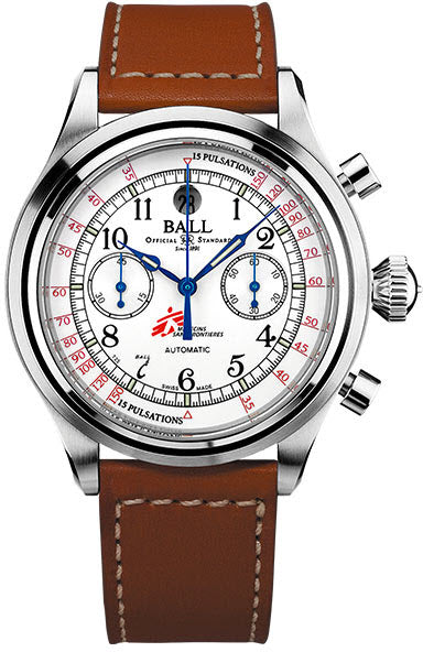 Ball Watch Company Trainmaster Pulsemeter Chronograph MSF CM1052D-L5J-WH