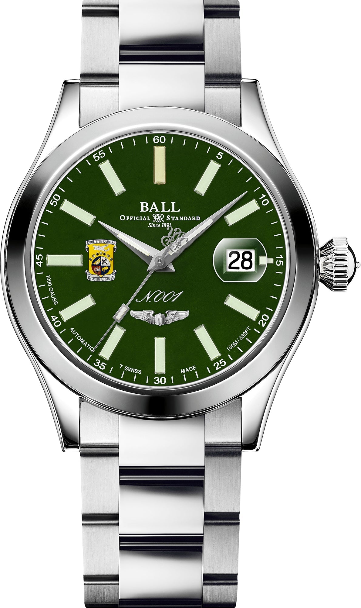 Ball Watch Company Engineer Master II Doolittle Raiders Limited Edition NM3000C-S1-GR