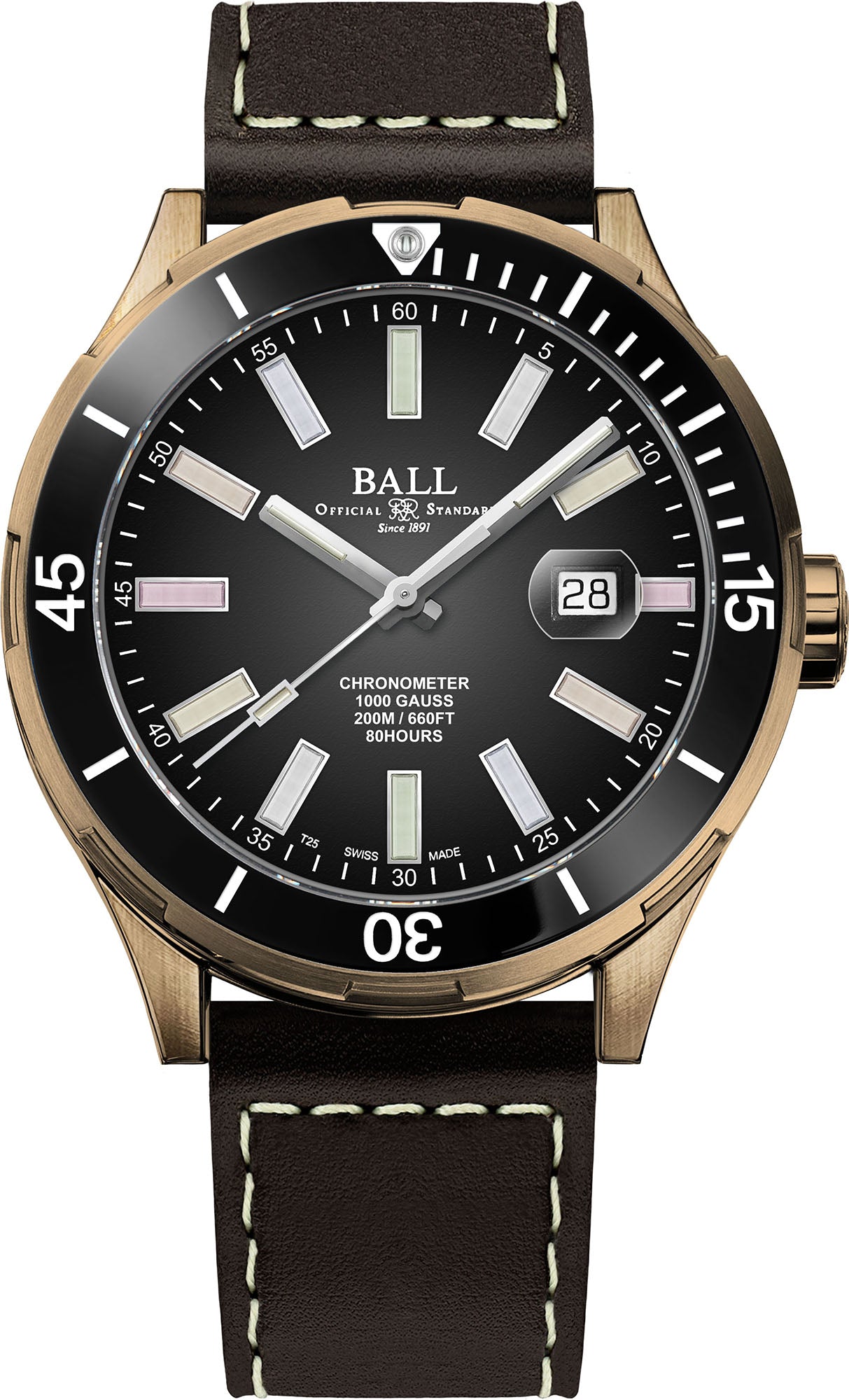 Ball Watch Company Roadmaster M Marvelight Bronze Limited Edition DD3072B-L3CJ-BKR.