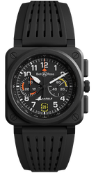 Bell && Ross BR 03 Chrono Rafale Solo Display Limited Edition Watch BR0394-RSD-CE/SRB