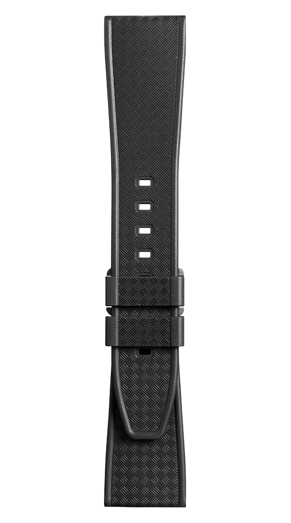 Bell & Ross Strap Vintage BR V2 Black Woven Rubber Medium B-P-027 MEDIUM