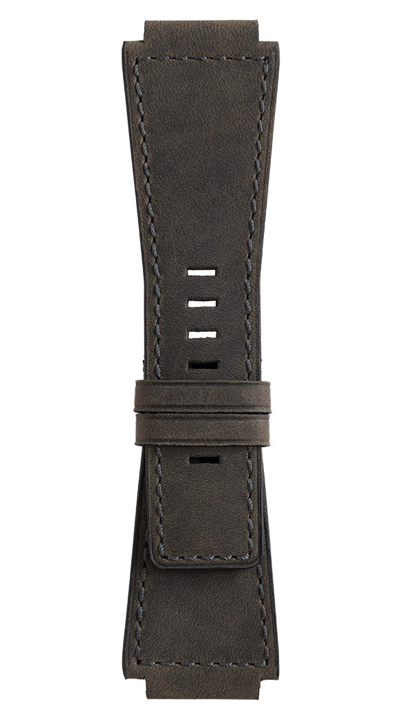 Bell & Ross Strap BR 01/03 BR-X1 Matte Grey Calfskin Large B-V-062 LARGE