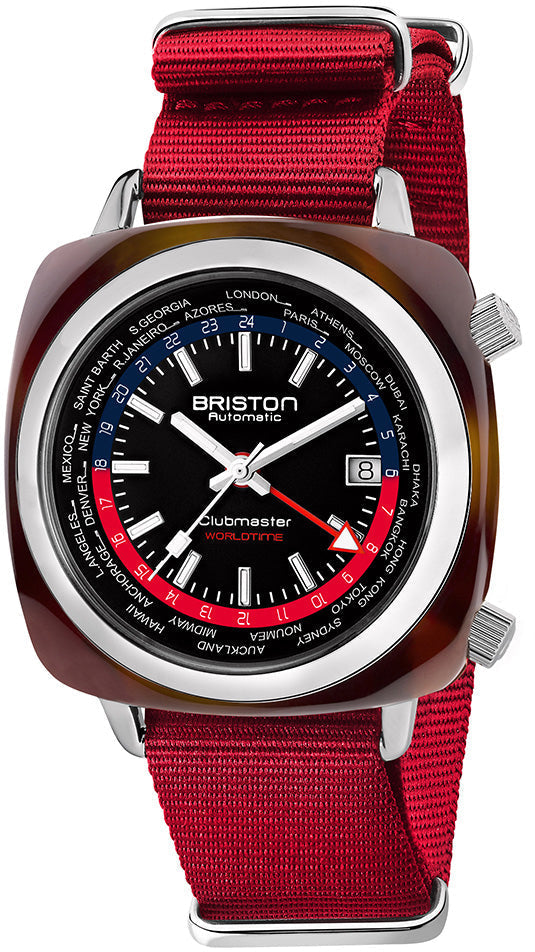 Briston Watch Clubmaster Traveler Worldtime GMT Limited Edition 20842.SA.TW.P.NR Image 1