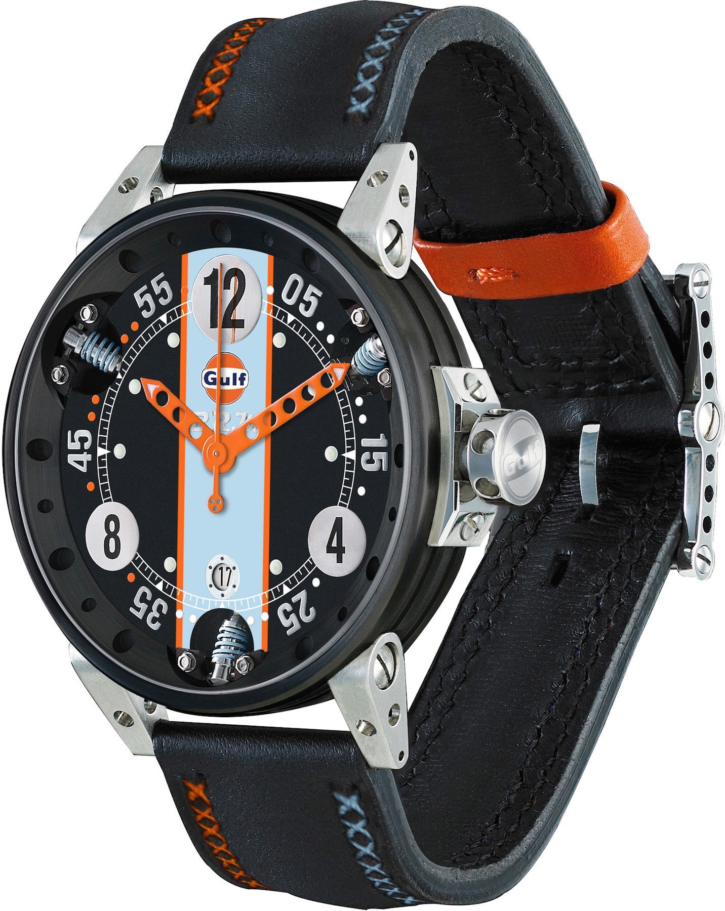 B.R.M Watch V6-44 Orange Hands V6-44-SA-GULF