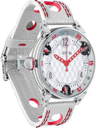 B.R.M Watch Golf Master Mens Red Hands GF6-44-SA-AR