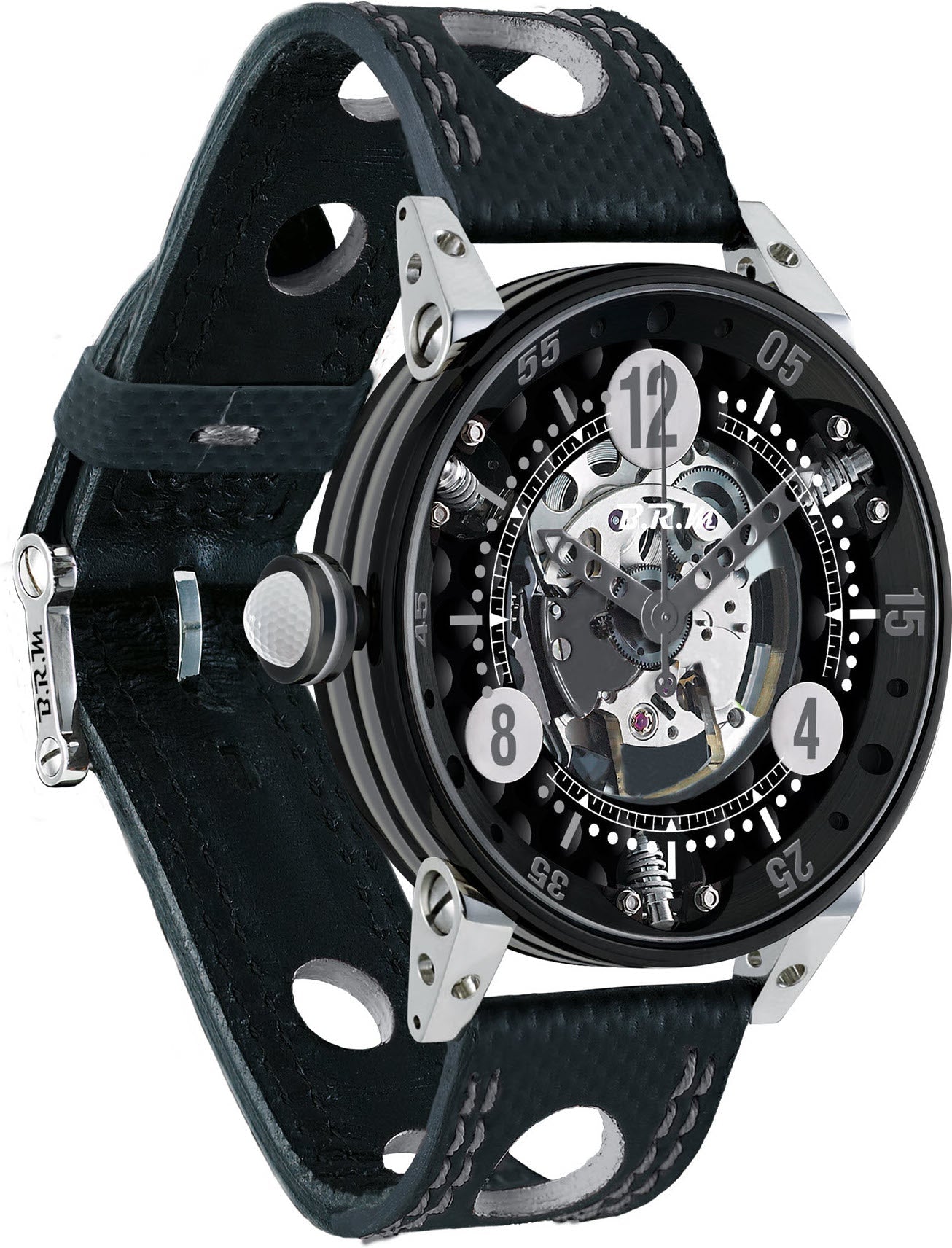 B.R.M Watch Golf Master Mens Grey Hands GF6-44-SA-N-SQ-AG