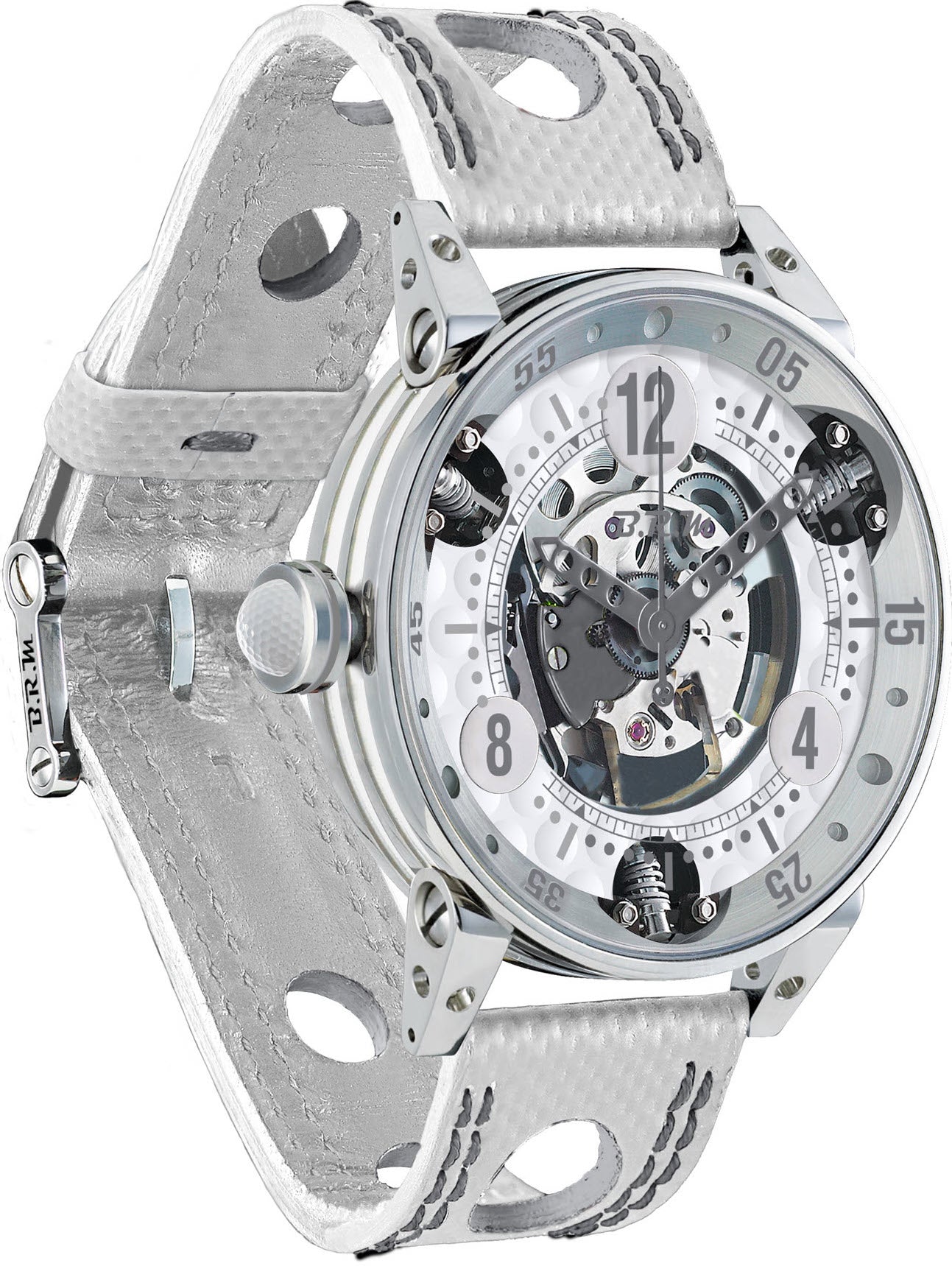 B.R.M Watch Golf Master Mens Grey Hands GF6-44-SA-SQ-AG