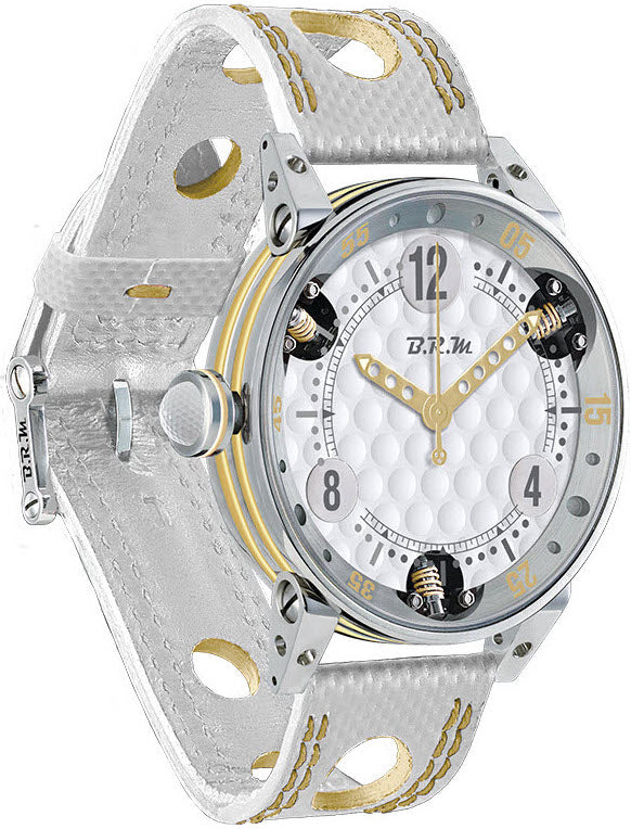 B.R.M Watch Golf Master Ladies Ochre Hands GF7-38-SA-7502