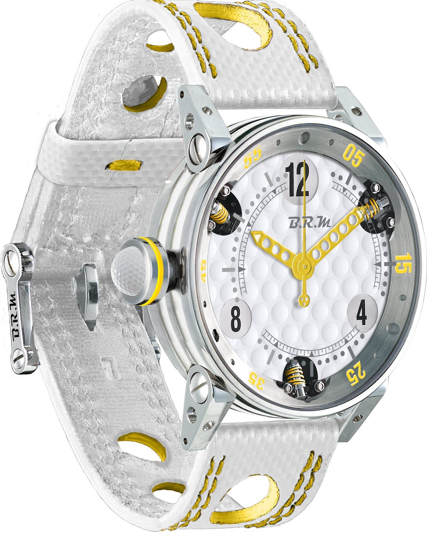 B.R.M Watch Golf Master Ladies Yellow Hands GF7-38-SA-AJ
