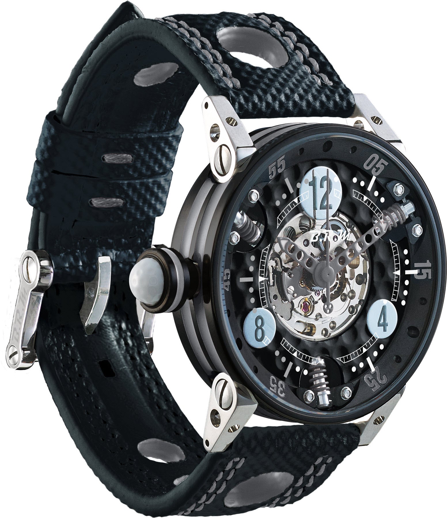 B.R.M Watch Golf Master Ladies Grey Hands GF7-38-SA-N-SQ-AGR