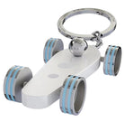 B.R.M. Key Chain Bolides by B.R.M White w Light Blue Wheel Support Chain