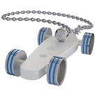 B.R.M. Key Chain Bolides by B.R.M White w French Blue Wheel Support Chain