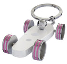 B.R.M. Key Chain Bolides by B.R.M White w Fuchsia Wheel Support Ring