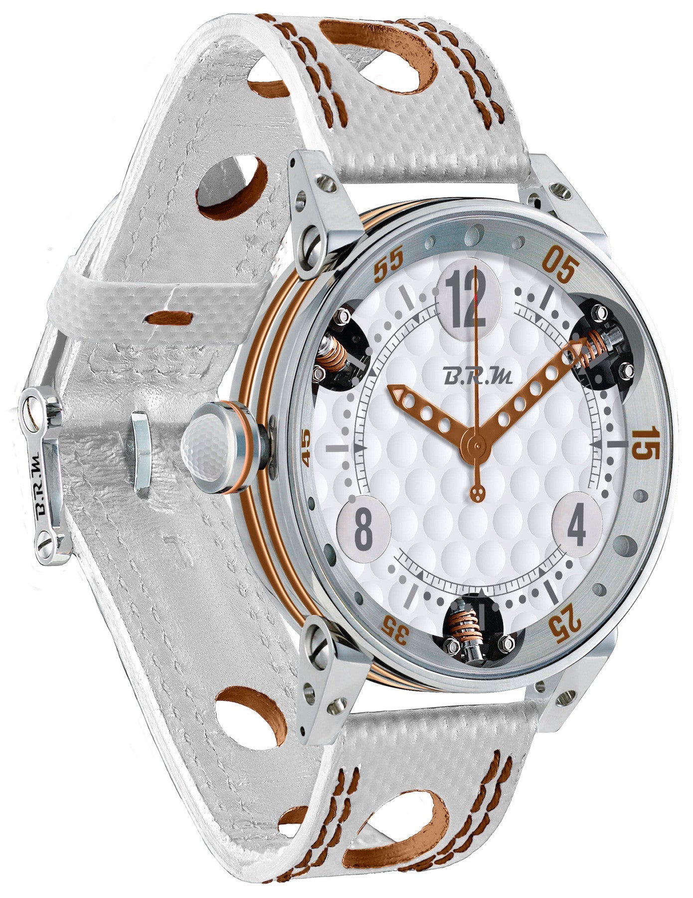 B.R.M Watch Golf Master Ladies Brown Hands GF6-44-SA-463