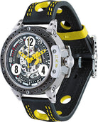 B.R.M Watch DDF6-44 Skeleton Yellow Hands DDF6-44-SQ-AJ