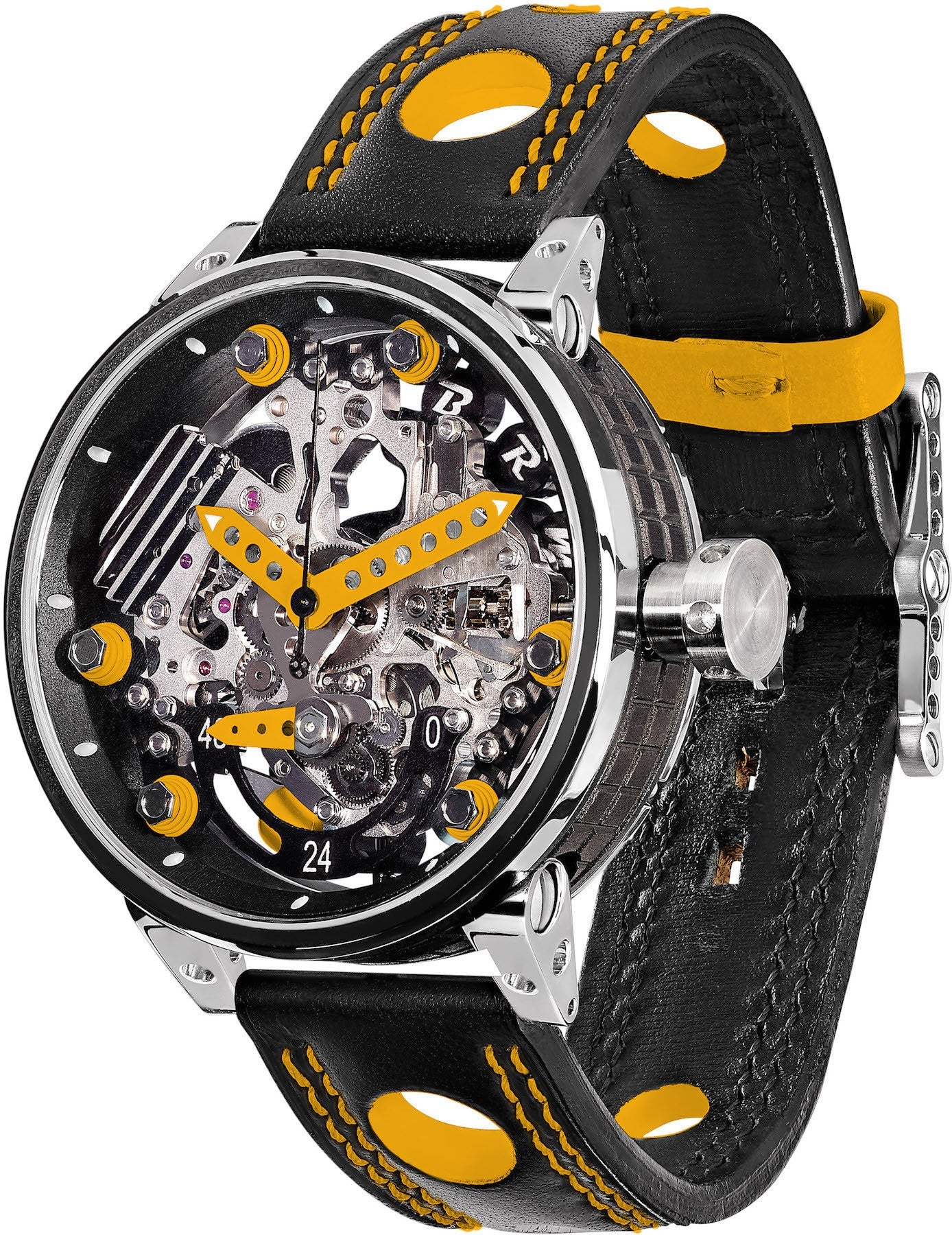 B.R.M Watch R-46 Orange Hands R-46-TN-AO