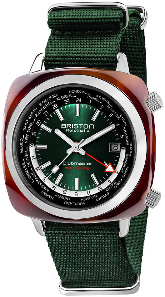 Briston Watch Clubmaster Traveler Worldtime GMT Limited Edition GMT 20842.SA.TW.10.NBG